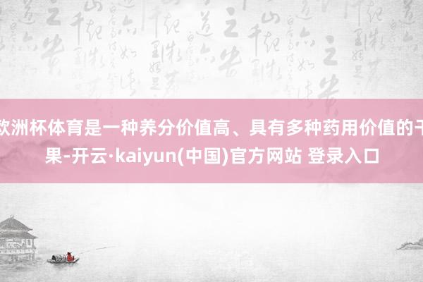 欧洲杯体育是一种养分价值高、具有多种药用价值的干果-开云·kaiyun(中国)官方网站 登录入口