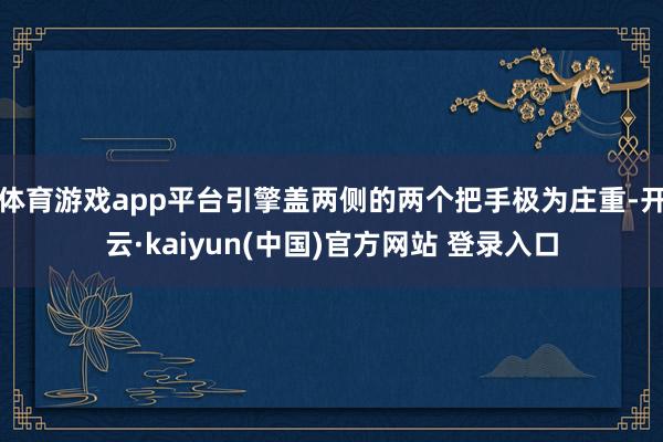体育游戏app平台引擎盖两侧的两个把手极为庄重-开云·kaiyun(中国)官方网站 登录入口