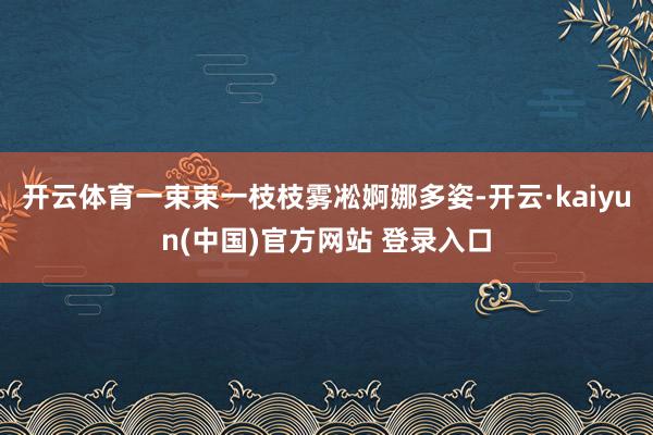 开云体育一束束一枝枝雾凇婀娜多姿-开云·kaiyun(中国)官方网站 登录入口