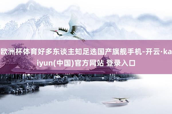 欧洲杯体育好多东谈主知足选国产旗舰手机-开云·kaiyun(中国)官方网站 登录入口